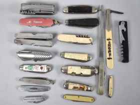 A Collection of Various Smokers and Multitool Knives, Letter Openers Etc