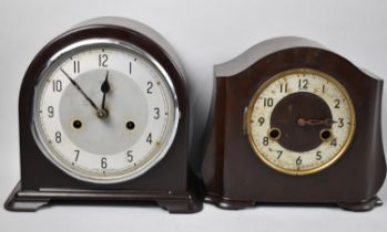 Two Art Deco Bakelite Mantel Clocks in Need of Attention