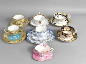 A Collection of 19th and 20th Century Cabinet Cups and Saucers to Comprise Royal Albert Heirloom