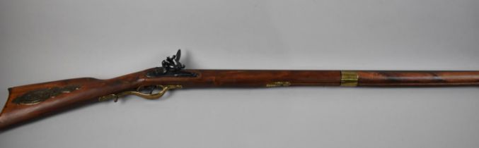 A Replica Model of a Flintlock Rifle, Pan Requires Refixing