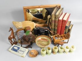A Collection of Various Sundries to Comprise Vintage Kodak Camera, 19th Century 'Day of Rest' Books,