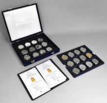 A Cased Queen Elizabeth Royal Crown Collection by Westminster Mint, 24 Coins with Certificates of