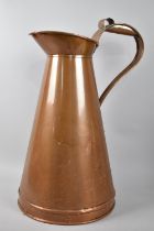 A Large and Heavy Copper Ewer, 47cms High