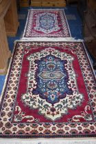 Two Patterned Shirvana Rugs, 172x122cms and 149x92cms
