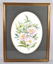 A Framed Still Life Watercolour, Flowers, Signed and Dated 1977