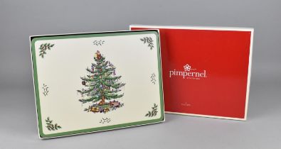 A Boxed Set of Six Christmas Tree Placemats by Pimpernel