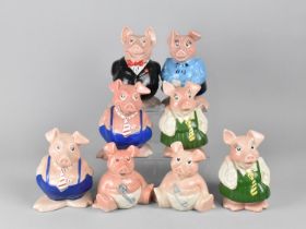 A Collection of Eight Wade Natwest Pigs