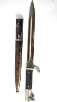 A Replica German Short Dress Bayonet by Carl Eickhorn, Solingen, Blade 24.5cms Long