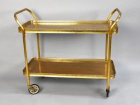 A Vintage Two Tier Trolley, 87cms Wide