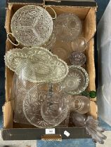 A Box of Various Glassware