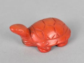 A Carved Coral Study of a Tortoise, 27g (Neck Glued)