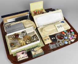 A Collection of Various Costume Jewellery to Comprise Scottish Brooches, Pearls, Various Brooches