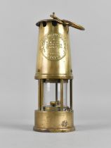 A Vintage Brass Miners Safety Lamp, Type 6, By Protector Lamp and Lighting Co.