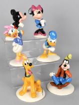A Set of Six Royal Doulton The Mickey Mouse Collection Figures