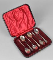 A Cased Set of Six Silver Teaspoons