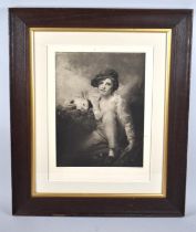 A Framed Print, A Boy with Rabbit After Sir Henry Raeburn