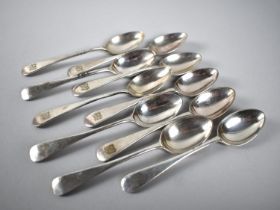 A Collection of Ten Silver Plated Teaspoons Given in Thanks of Walking Foxhound Puppy in the 1950s