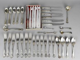 A Collection of Kings Pattern Cutlery to Comprise Seven Large Forks, Six Small Forks, Six Large