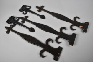 A Collection of Reproduction Cast Iron Door Furniture