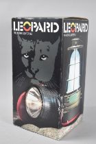 An Unused Boxed Leopard All Weather Rechargeable Lantern with Search Light and Blinker
