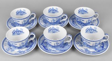 A Spode Blue Room Collection Georgian Series 'Rome' Tea Set