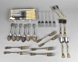 A Collection of Various Silver Plated Flatware