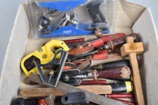 A Collection of Various Wood Working Tools to include Stanley Plane