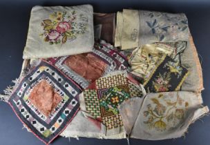 A Collection of Various 19th/20th Century Textiles to Comprise Embrodieries, Chinese Silk