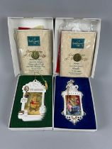 Two Walt Disney Collectors Society 1996 and 1995 Ornaments, Winnie the Pooh and Dumbo