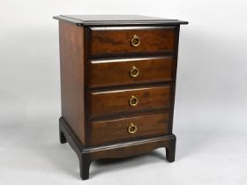 A Stag Mahogany Four Drawer Bedside Chest, 52cms Wide