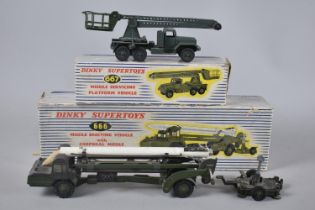 Two Boxed Dinky Supertoys Military Vehicles, No 666 Missile Erecting Vehicle with Corporal Missile