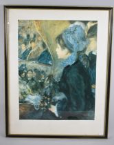 A Framed Renoir Print, At the Theatre, 41x53cm