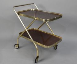 A Folding Two Tier Trolley, 60cms Wide