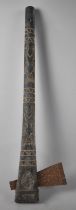 A Carved Wooden handled Tribal Axe, Probably Souvenir, 56cms Long