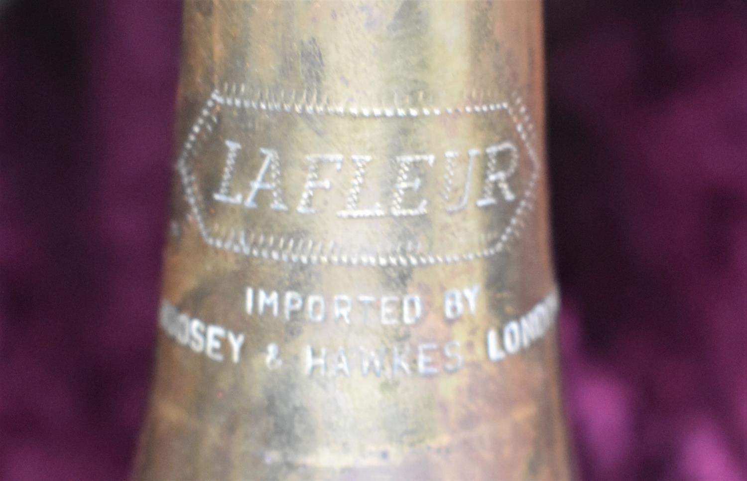 A Brass Trumpet, The Lafleur, Imported by Boosey & Hawkes, Condition Issues, Fitted Carrying Case - Bild 4 aus 4