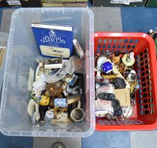 Two Boxes of Various Sundries to comprise Ceramics, Metalwares Etc