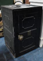 A Late 19th/Early 20th Century Fireproof Safe with Key, 40x35x60cms High