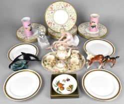 A Collection of Ceramics to Comprise Set of Twelve Royal Doulton Lichfield Small Plates, Regal