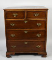 An Edwardian Mahogany Chest of Two Short and Three Graduated Long Drawers, 67cms Wide