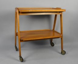 A 1970s Two Tier Tray Top Trolley, 70cms Wide