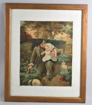 A Framed Pears Print After Arthur Stocks, Motherless, 33x41cm