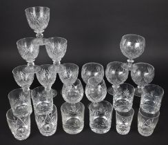 A Collection of Various Cut Glass to Comprise Set of Six Tumblers Etc (Some Condition Issues)