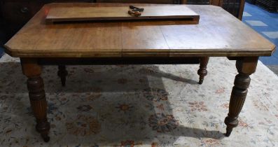 An Edwardian Wind Our Dining Table with Two Small Extra Leaves Extending To 177x104cms Complete with