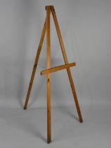 A Mid 20th Century Wooden 'A' Frame Easel, 160cms High