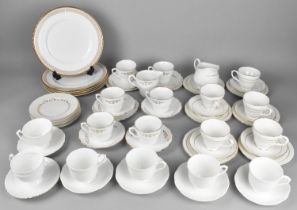 A Large Collection of Various White Glazed Gilt Trim Teawares to Comprise Examples by Royal Albert