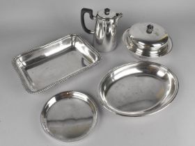 A Small Collection of Various Silver Plated Items to Comprise Harrods Muffin Dish Etc