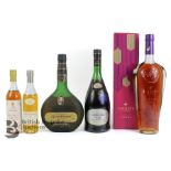 Bottles of Cognac and Armagnac