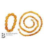 Set of Butterscotch Amber Beads