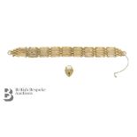 9ct Gold Gate Link Bracelet