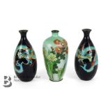 Pair of Japanese Cloisonné Vases